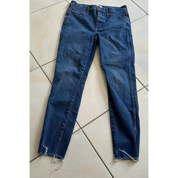 Madewell 10” High Rise Skinny Blue Jean Size 30 - Picture 2 of 7